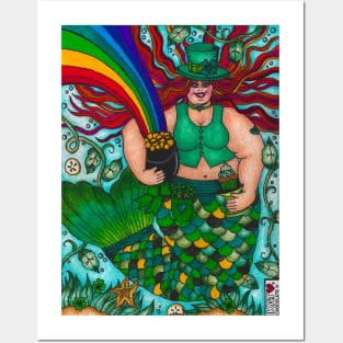 Irish Mermaid Posters and Art